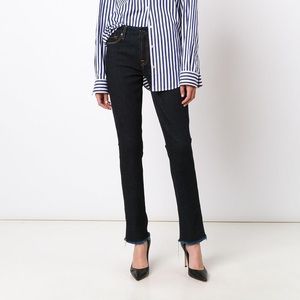 NWOT 7 for all Mankind relaxed rawhem skinny jeans